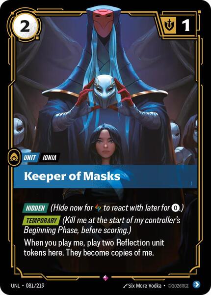 Keeper of Masks - Unleashed (UNL)