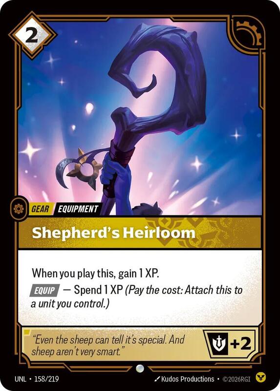 Shepherd's Heirloom - Unleashed (UNL)