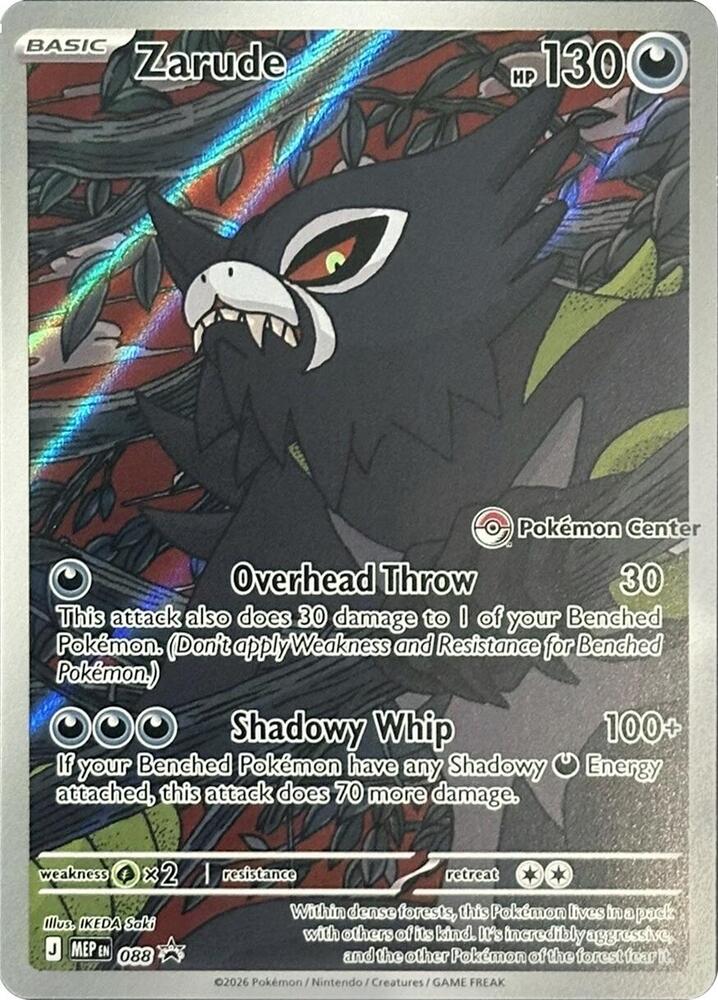Zarude - 088 (Pokemon Center Exclusive) - ME: Mega Evolution Promo