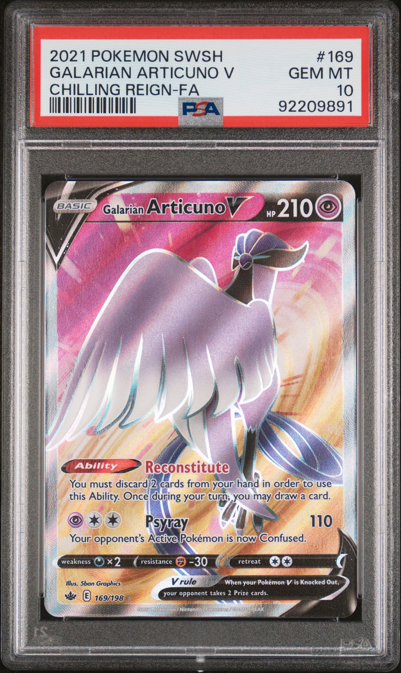 2021 POKEMON SWSH GALARIAN ARTICUNO V