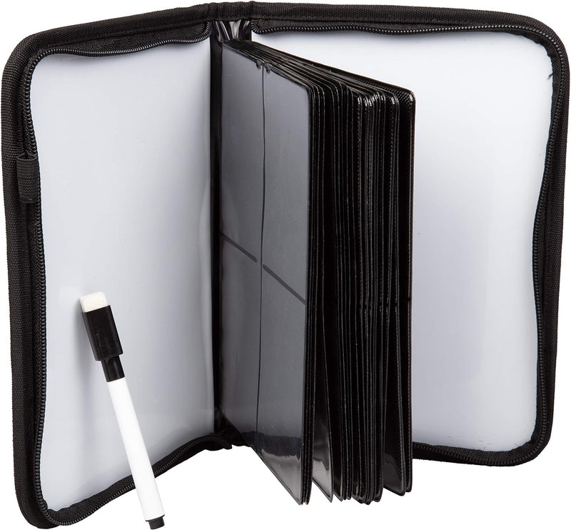 MONSTER Deluxe 4 Pocket Leather Binder w Zipper Closure (Pick-up in store)