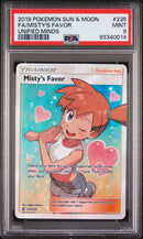 2019 POKEMON SUN & MOON FULL ART MISTY'S FAVOR UNIFIED MINDS