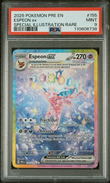 2025 POKEMON PRE EN ESPEON ex SPECIAL ILLUSTRATION RARE