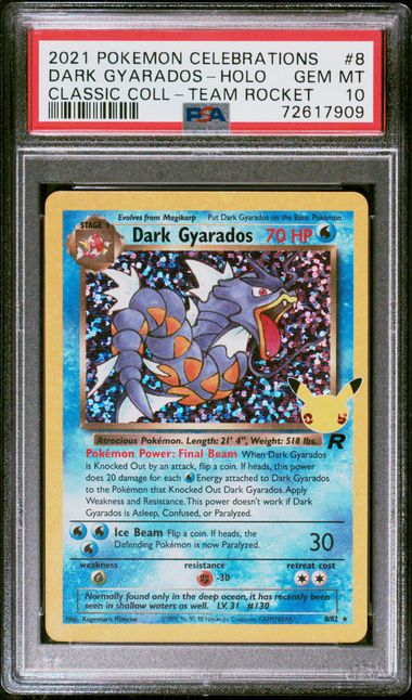 2021 POKEMON CELEBRATIONS DARK GYARADOS - HOLO CLASSIC COLLECTION - TEAM ROCKET