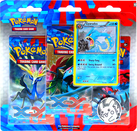 XY - 3-Pack Blister (Gyarados) (Promo Card Not Centered)