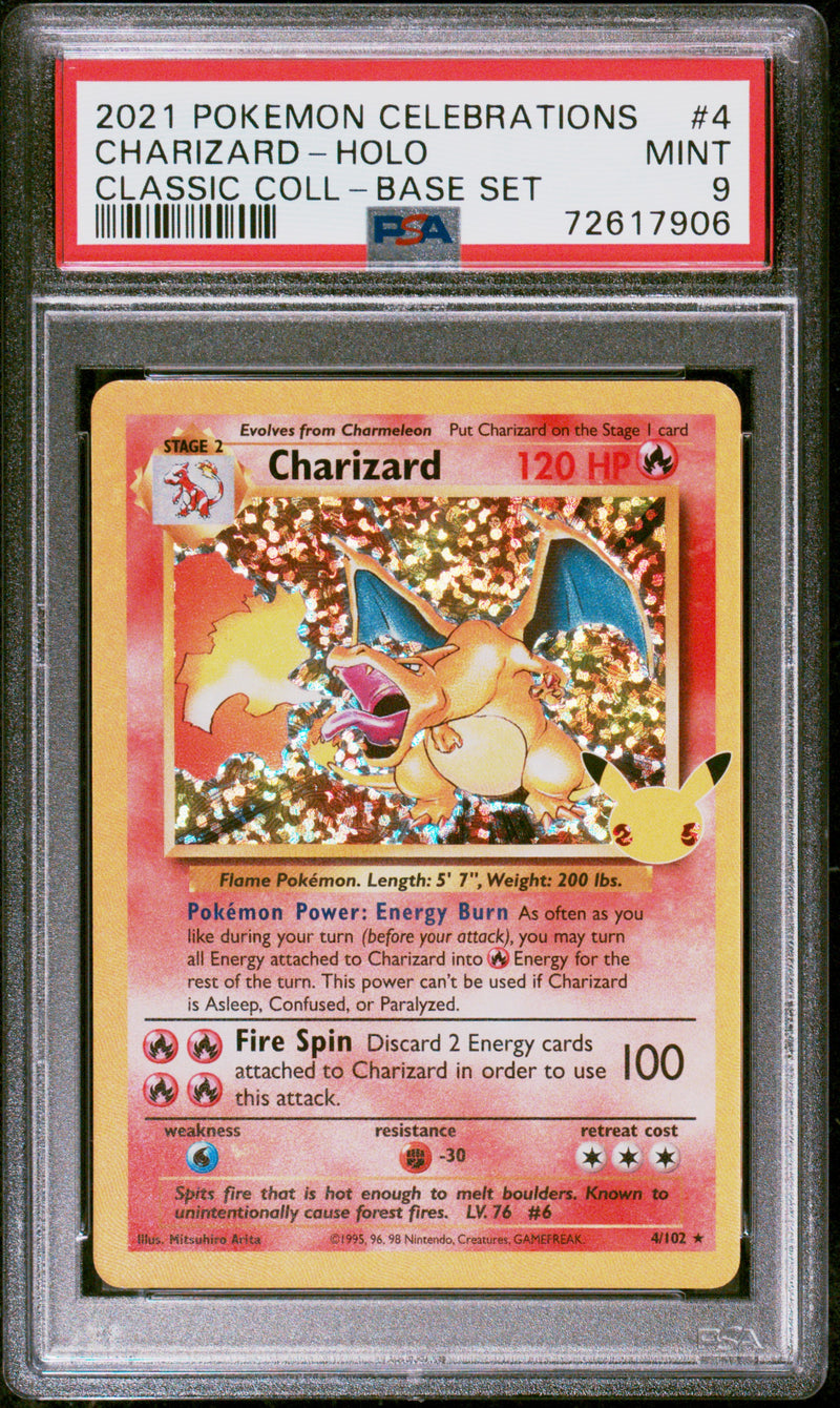 2021 POKEMON CELEBRATIONS CHARIZARD - HOLO CLASSIC COLLECTION - BASE SET