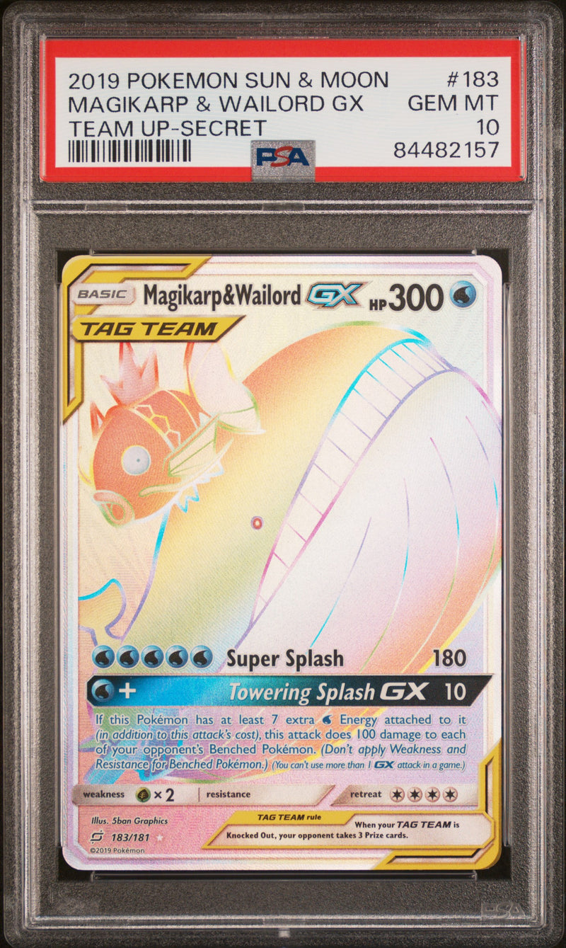 2019 POKEMON SUN & MOON MAGIKARP & WAILORD GX