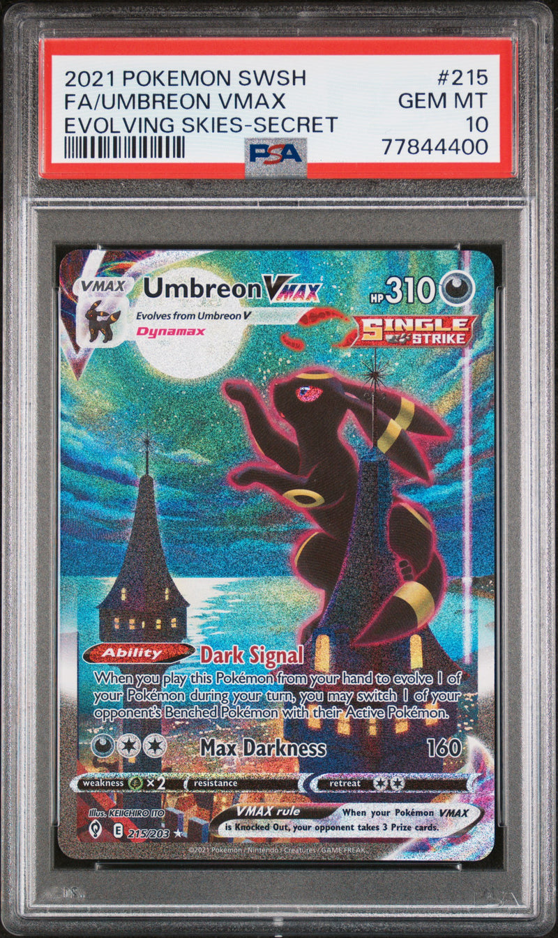 2021 POKEMON UMBREON VMAX EVOLVING SKIES-SECRET