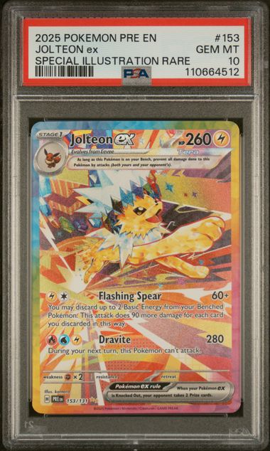 2025 POKEMON PRE EN JOLTEON EX SPECIAL ILLUSTRATION RARE