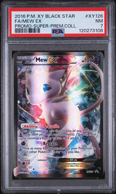 2016 POKEMON XY BLACK STAR FULL ART MEW EX PROMO SUPER PREMIUM COLLECTION
