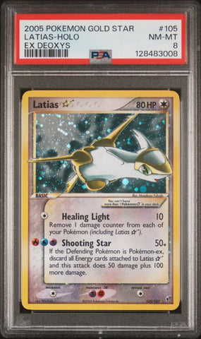 2005 POKEMON EX DEOXYS #105 LATIAS-HOLO EX DEOXYS PSA 8 - 008