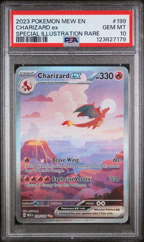 2023 POKEMON MEW EN-151 #199 CHARIZARD ex SPECIAL ILLUSTRATION RARE PSA 10 - 179