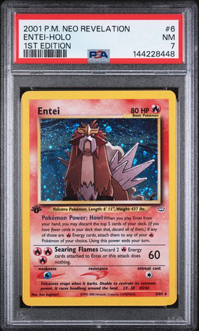2001 POKEMON NEO REVELATION #6 ENTEI-HOLO 1ST EDITION PSA 7 - 448
