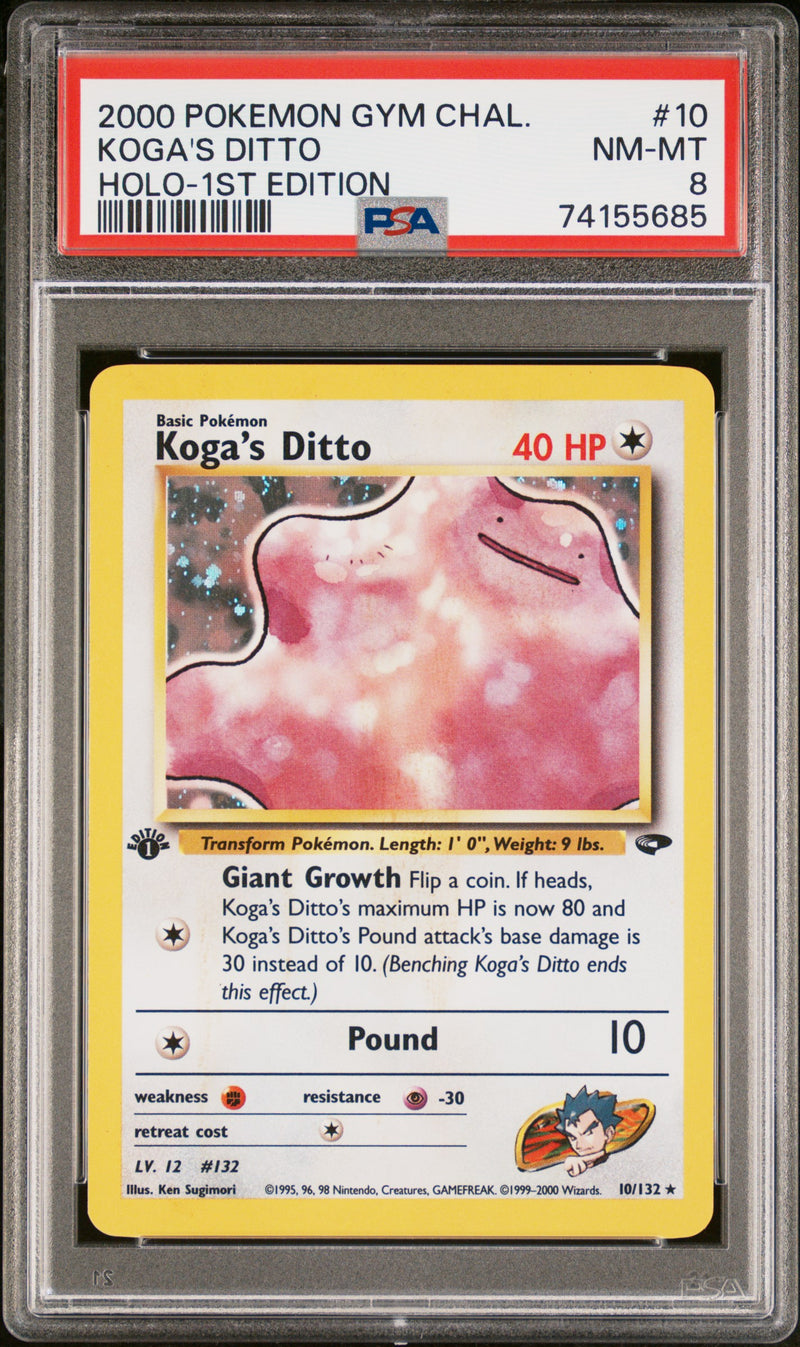 2000 POKEMON GYM CHALLENGE KOGA'S DITTO HOLO-1ST EDITION