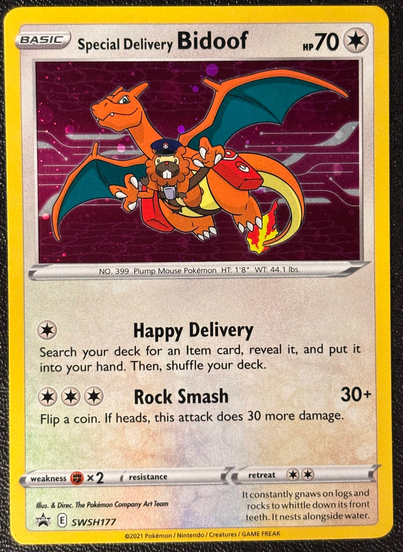 Special Delivery Bidoof (SWSH177) [Sword & Shield: Black Star Promos] SCAN