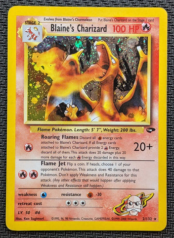 Blaine's Charizard (2/132) [Gym Challenge Unlimited] SCAN #1033