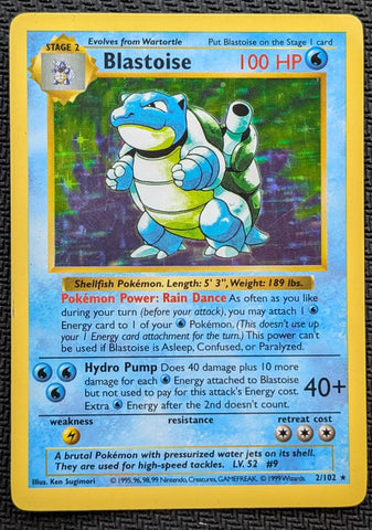 Blastoise (2/102) [Base Set Shadowless Unlimited] SCAN #1035