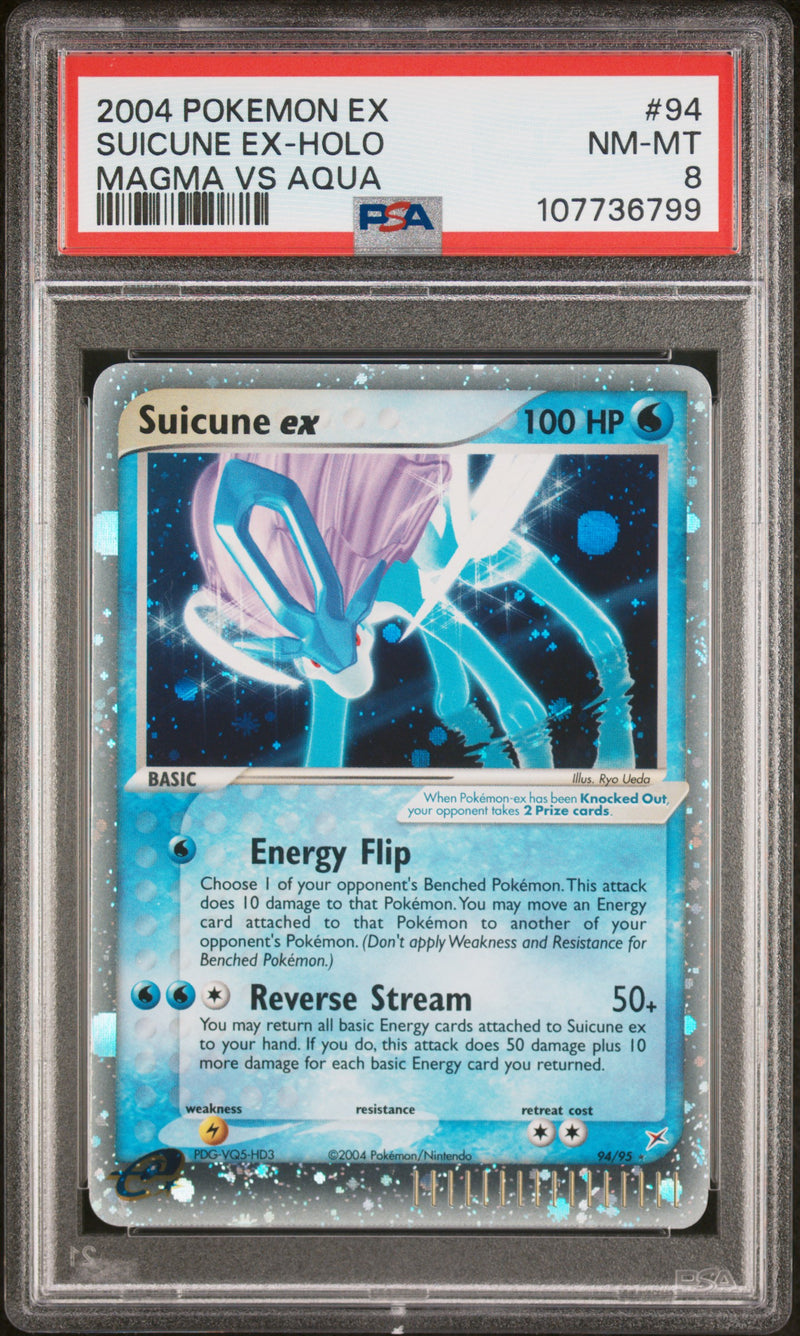 2004 POKEMON EX SUICUNE EX-HOLO MAGMA VS AQUA