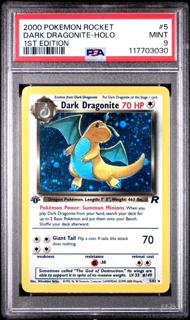 2000 POKEMON ROCKET DARK DRAGONITE - HOLO 1ST EDITION