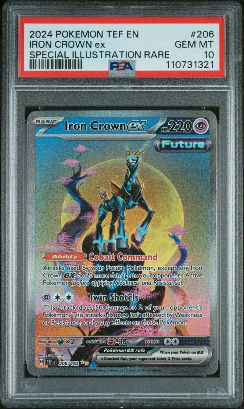 2024 POKEMON TEMPORAL FORCES IRON CROWN EX SPECIAL ILLUSTRATION RARE