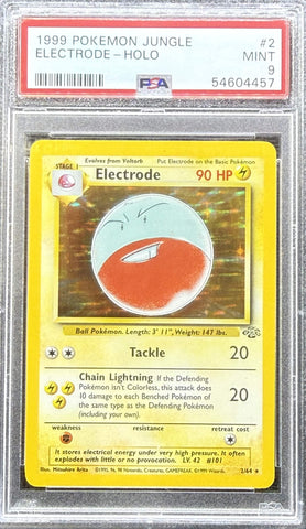 1999 POKEMON JUNGLE #2 ELECTRODE-HOLO PSA 9 - 457