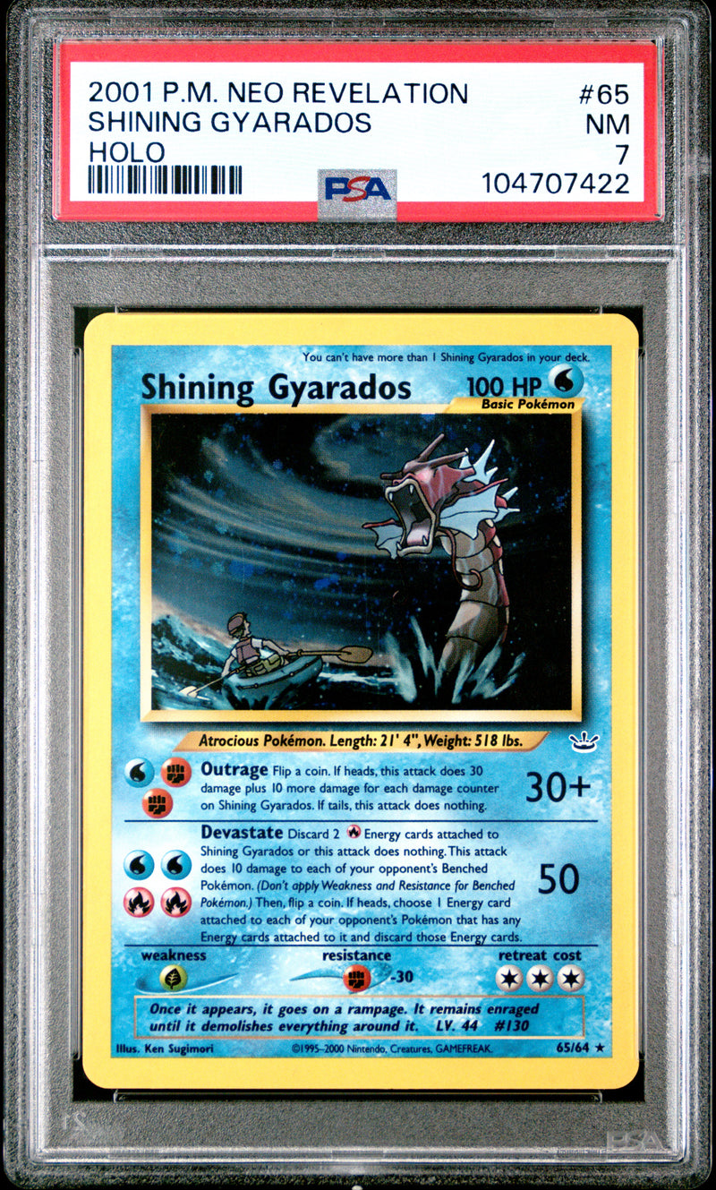 2001 P.M. NEO REVELATION SHINING GYARADOS HOLO