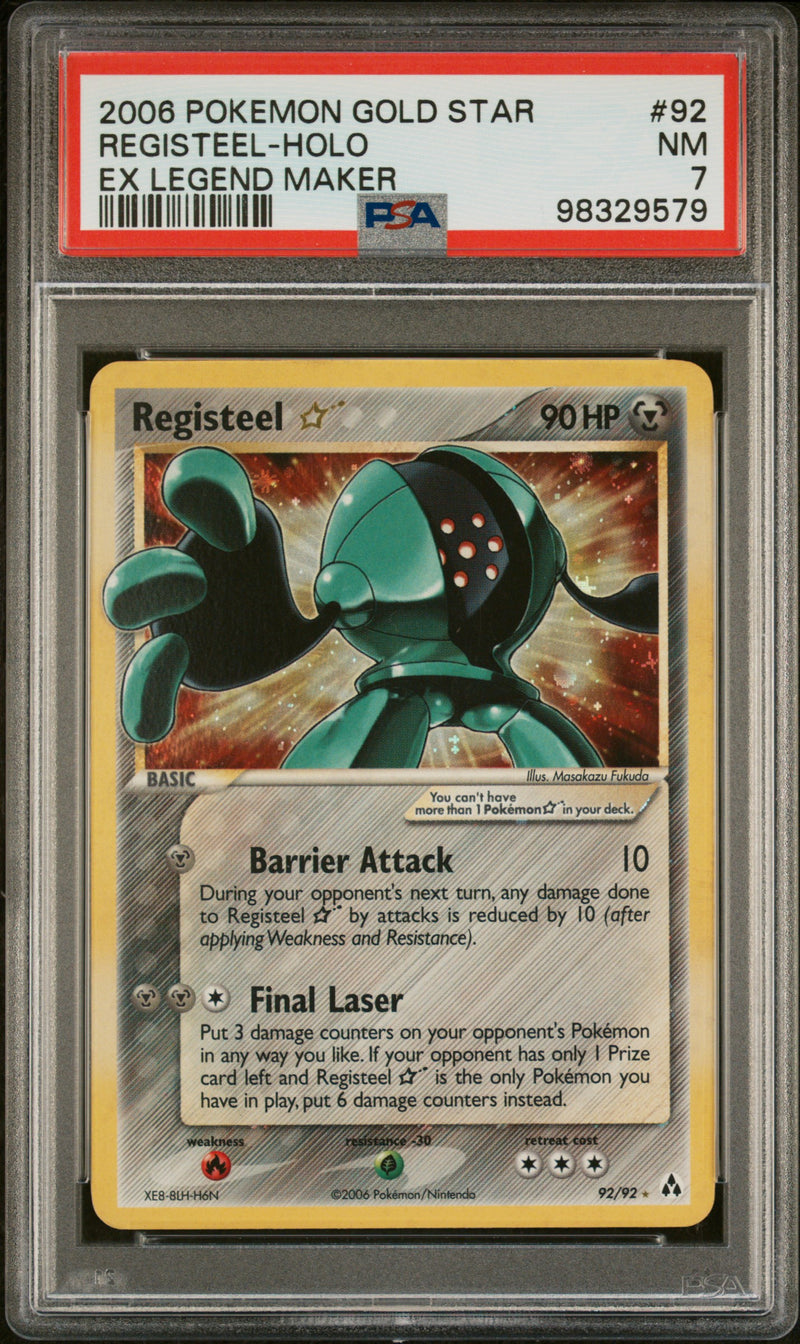 2006 POKEMON GOLD STAR REGISTEEL-HOLO EX LEGEND MAKER