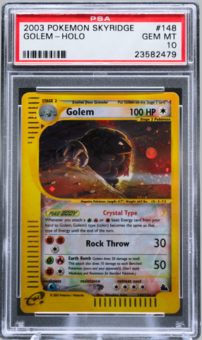 2003 POKEMON SKYRIDGE #148 GOLEM-HOLO PSA 10 - 479