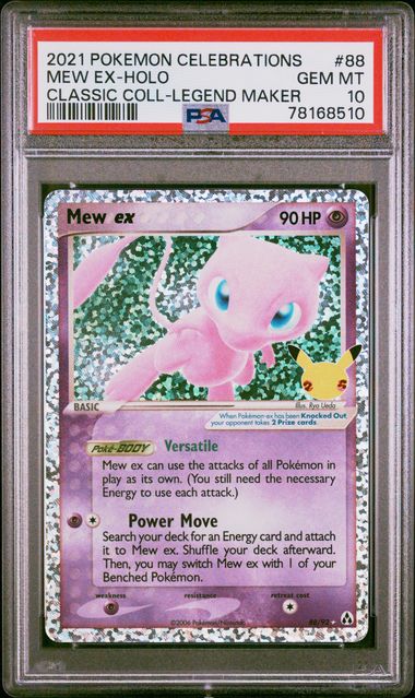 2021 POKEMON CELEBRATIONS MEW EX-HOLO CLASSIC COLLECTION-LEGEND MAKER