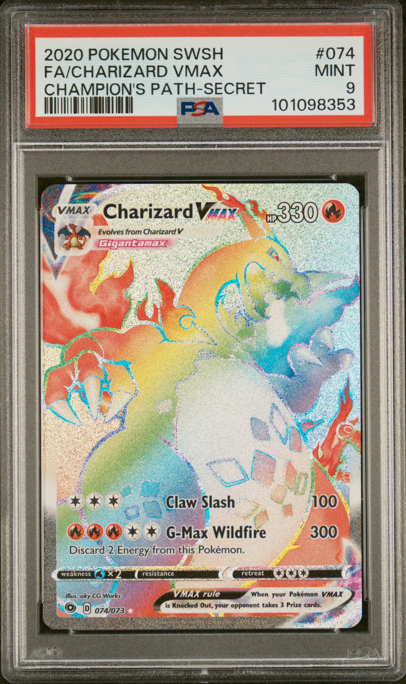 2020 POKEMON SWSH FULL ART CHARIZARD VMAX CHAMPION'S PATH SECRET