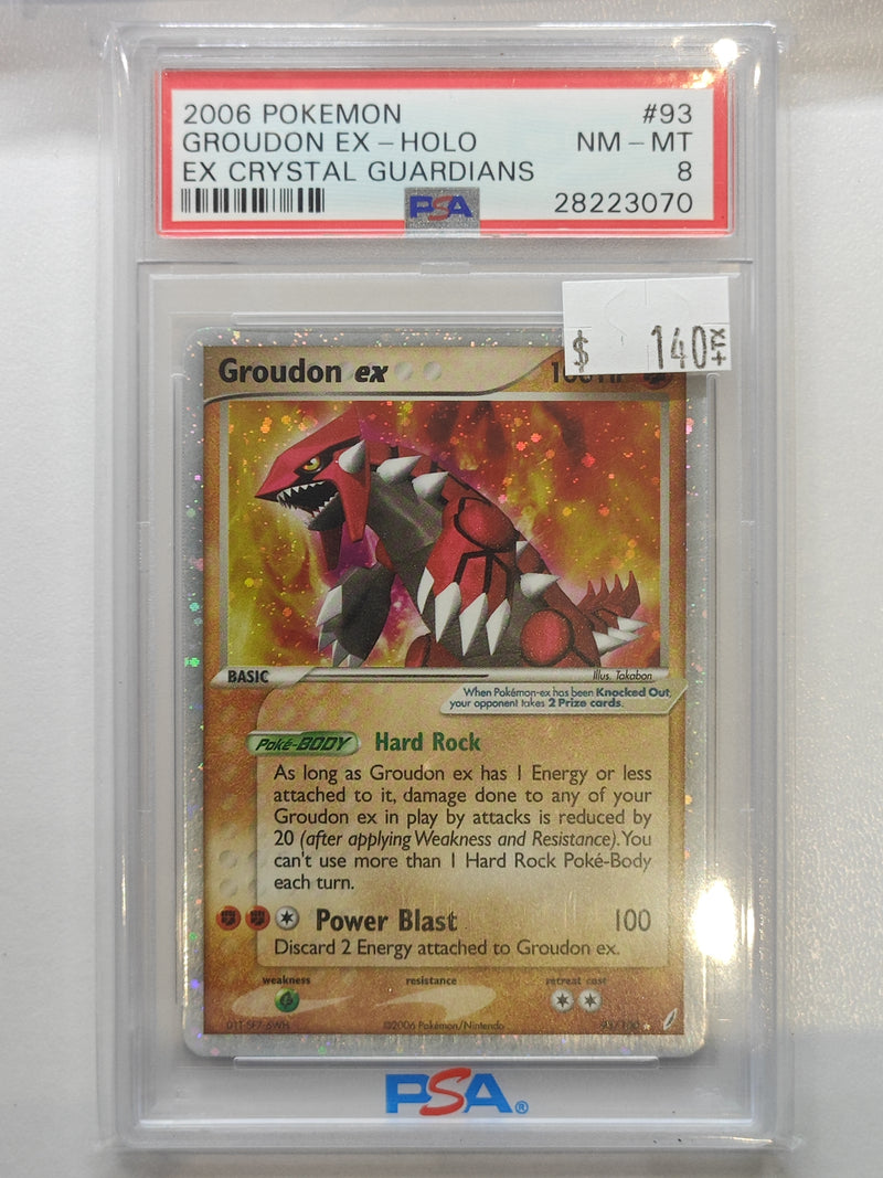 2006 POKEMON GROUDON EX -HOLO EX CRYSTAL GUARDIANS