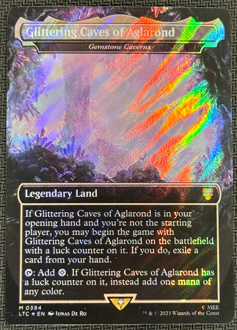 Glittering Caves of Aglarond - Gemstone Caverns (Borderless) [The Lord of the Rings: Tales of Middle-Earth Commander] SCAN