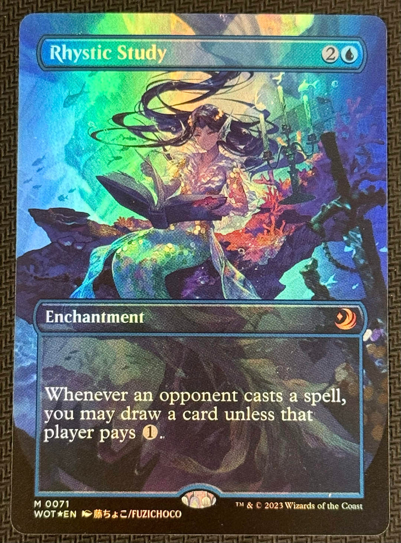 Rhystic Study (Anime Borderless) [Wilds of Eldraine: Enchanting Tales] SCAN