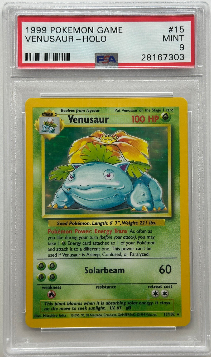 1999 POKEMON BASE SET VENUSAUR - HOLO