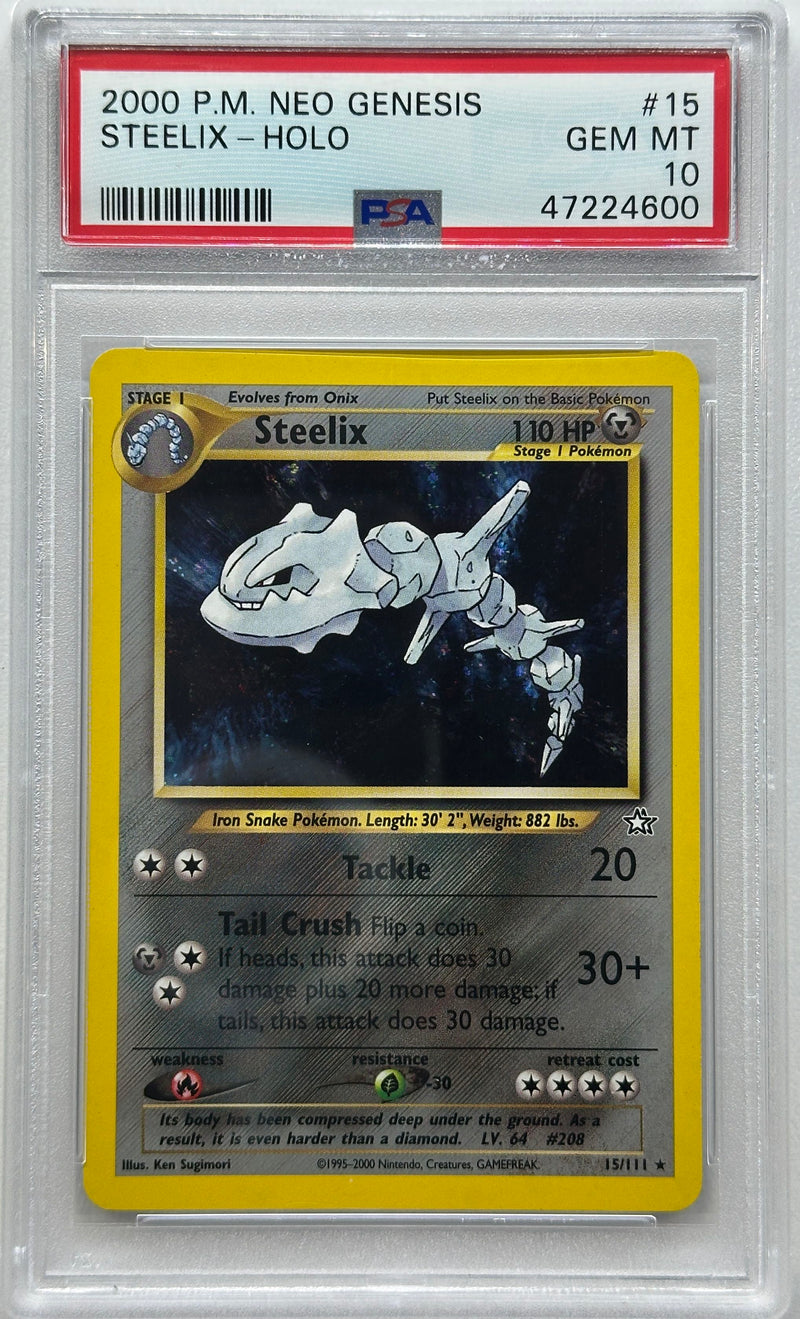 2000 POKEMON NEO GENESIS STEELIX - HOLO