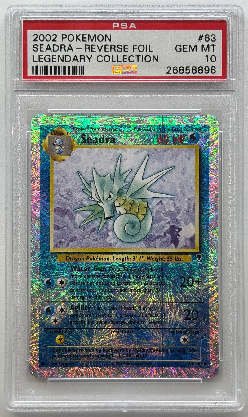 2002 POKEMON SEADRA - REVERSE FOIL LEGENDARY COLLECTION