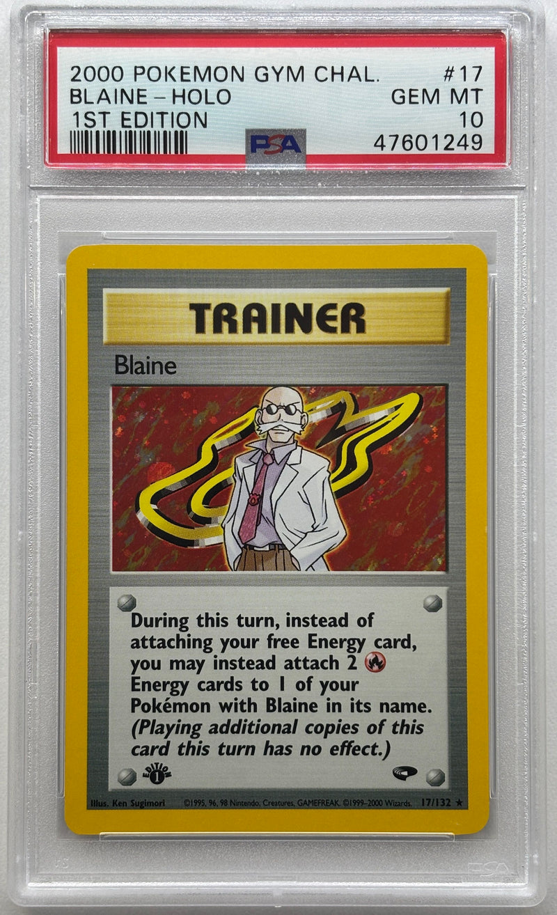2000 POKEMON GYM CHALLENGE BLAINE - HOLO 1ST EDITION