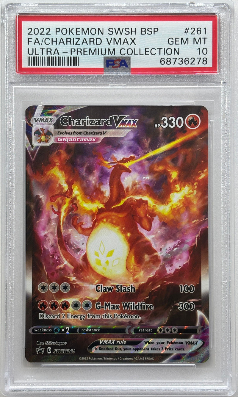 2022 POKEMON SWSH BSP FA/CHARIZARD VMAX ULTRA - PREMIUM COLLECTION
