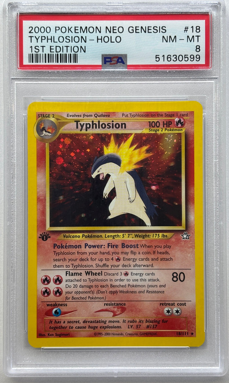 2000 POKEMON NEO GENESIS TYPHLOSION - HOLO 1ST EDITION