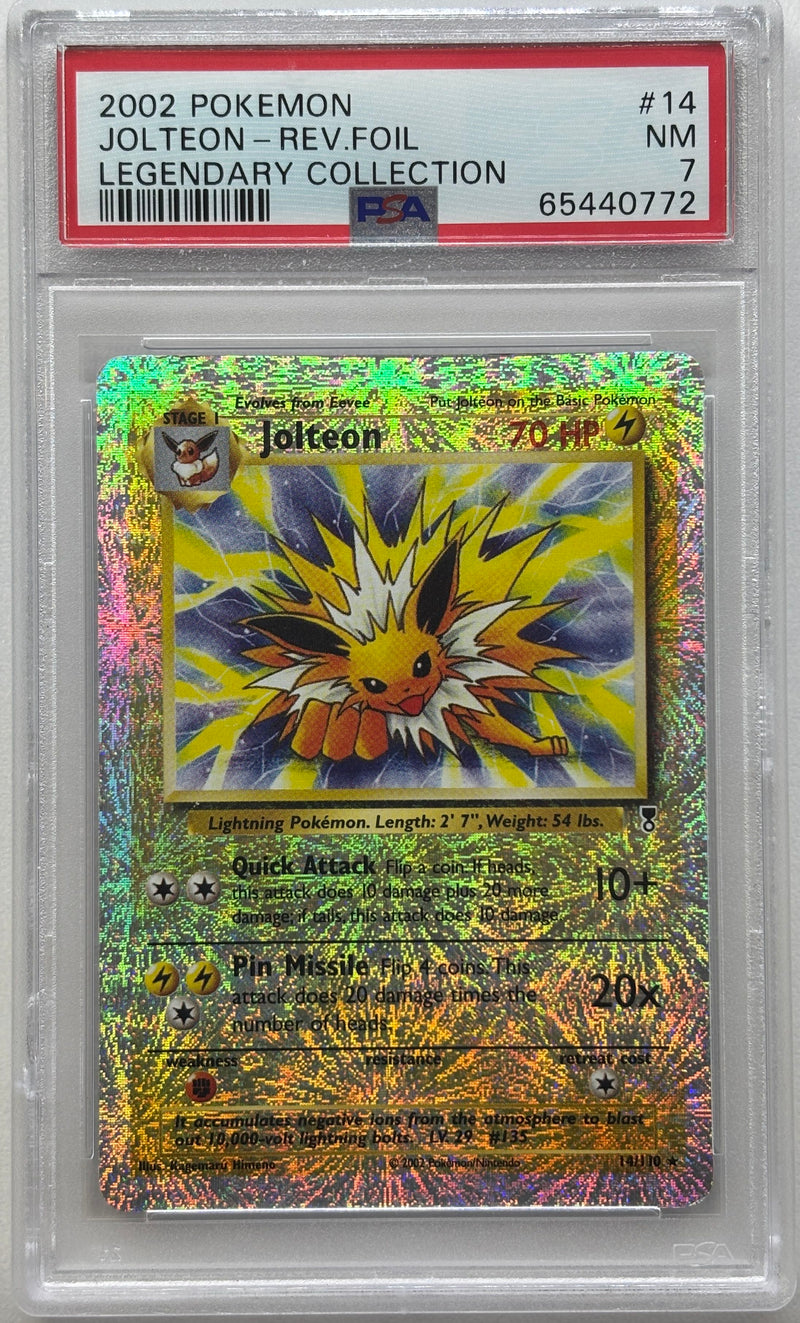 2002 POKEMON JOLTEON - REVERSE FOIL LEGENDARY COLLECTION