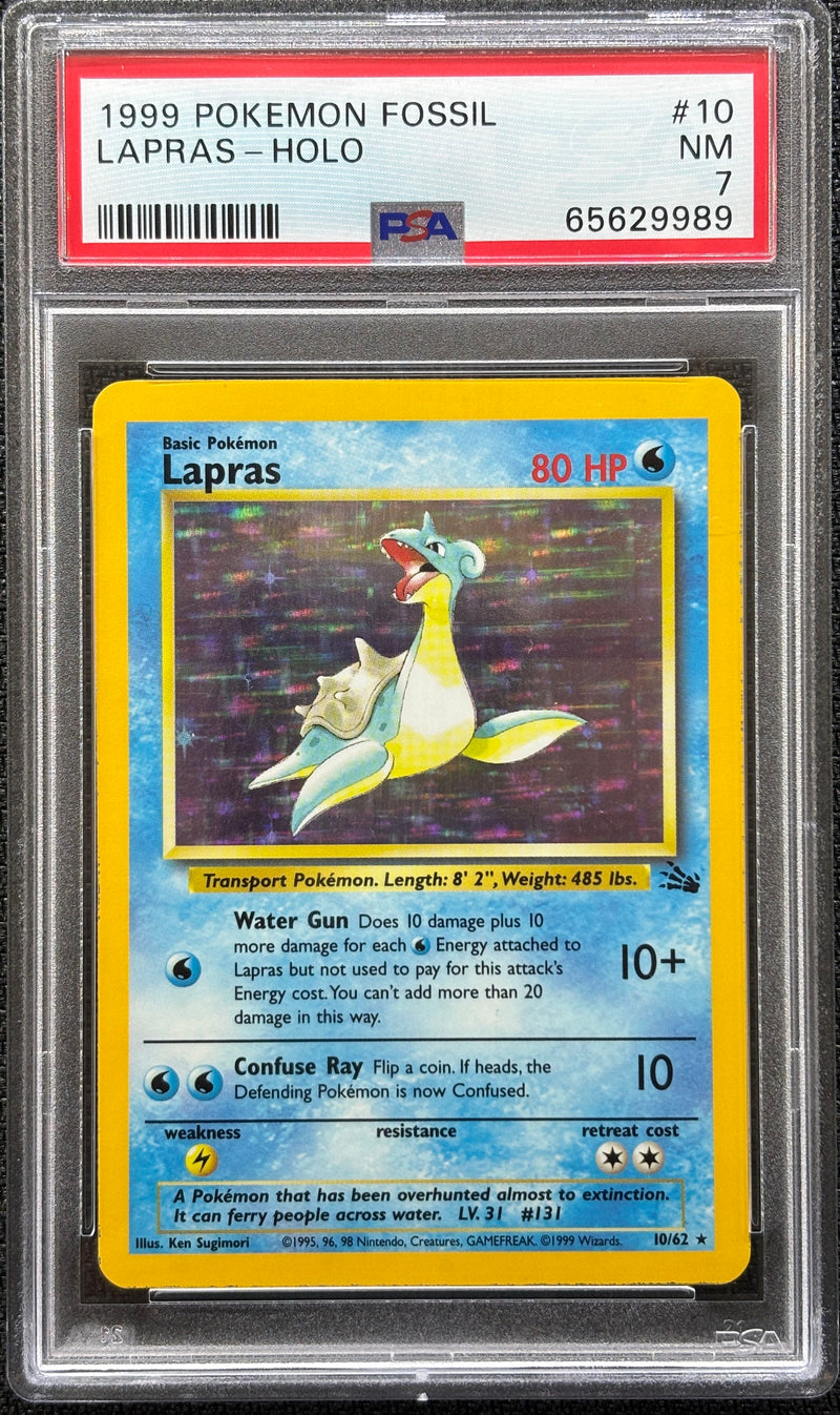 1999 POKEMON FOSSIL LAPRAS - HOLO