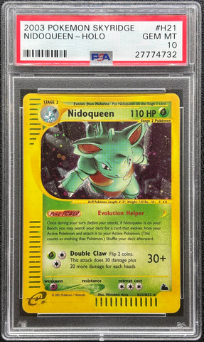 2003 POKEMON SKYRIDGE #H21 NIDOQUEEN-HOLO PSA 10 - 732