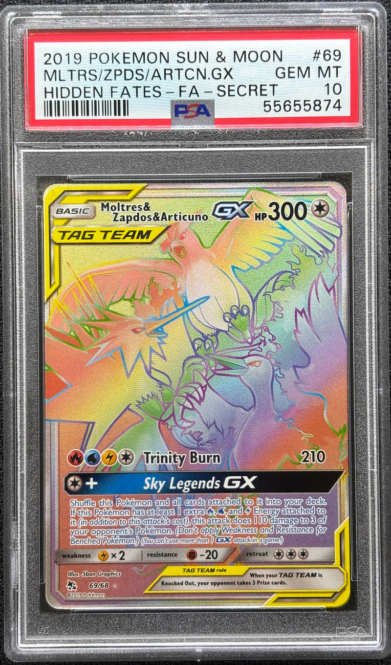 2019 POKEMON SUN & MOON HIDDEN FATES