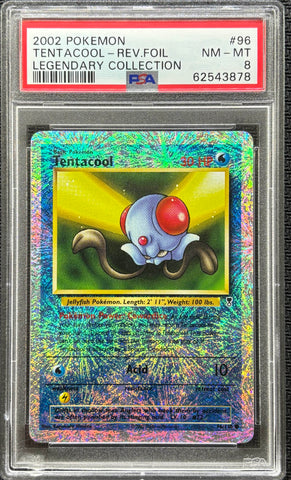2002 POKEMON LEGENDARY COLLECTION #96 TENTACOOL-REV.FOIL LEGENDARY COLLECTION PSA 8 - 878