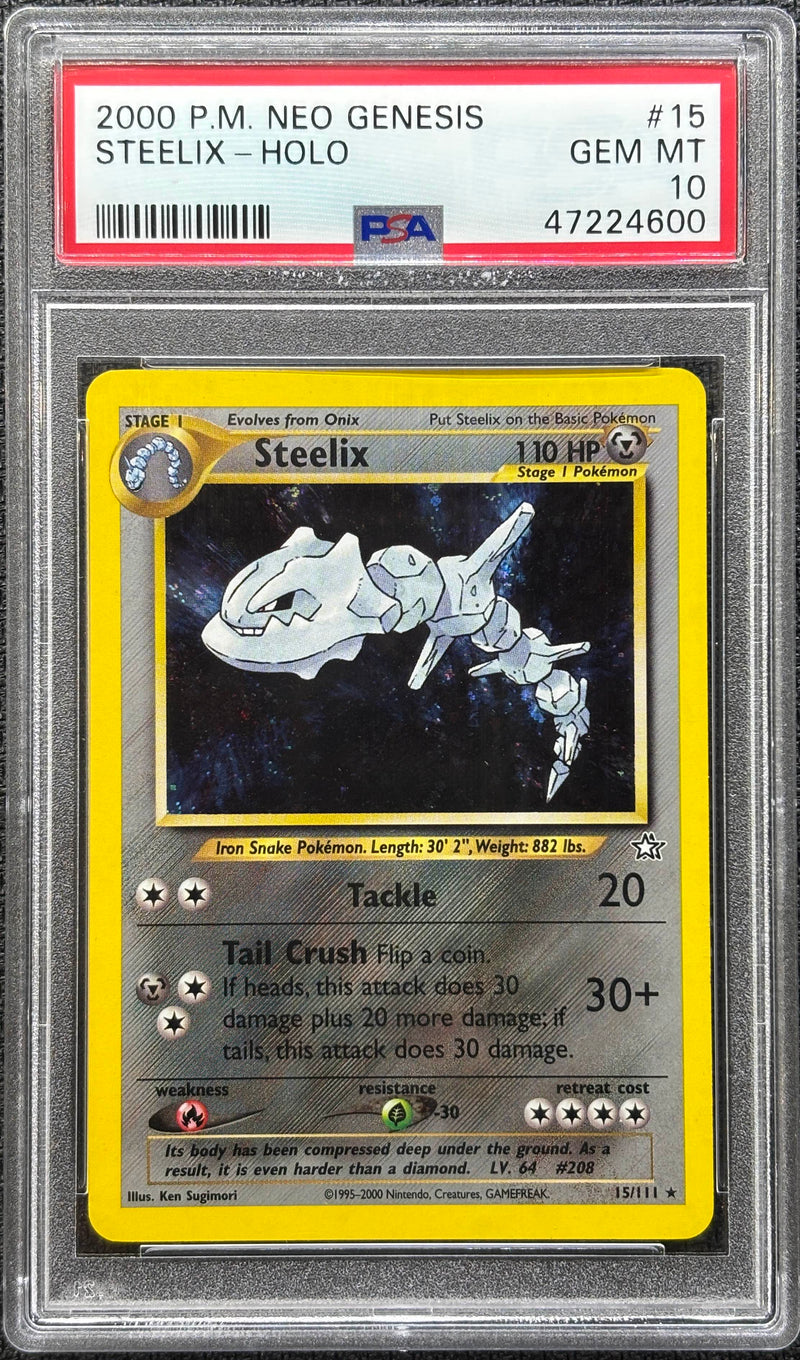 2000 POKEMON NEO GENESIS STEELIX - HOLO