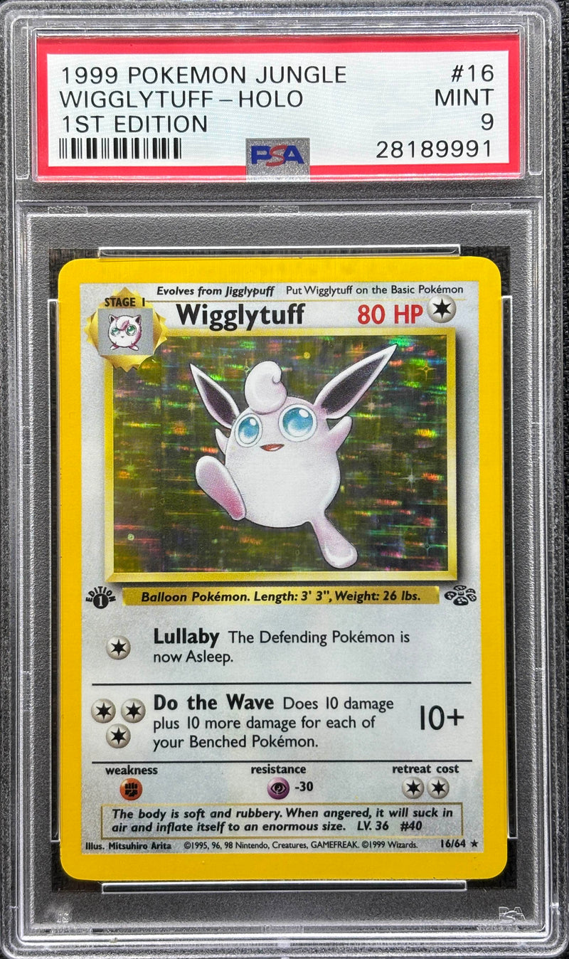 1999 POKEMON JUNGLE WIGGLYTUFF-HOLO 1ST EDITION