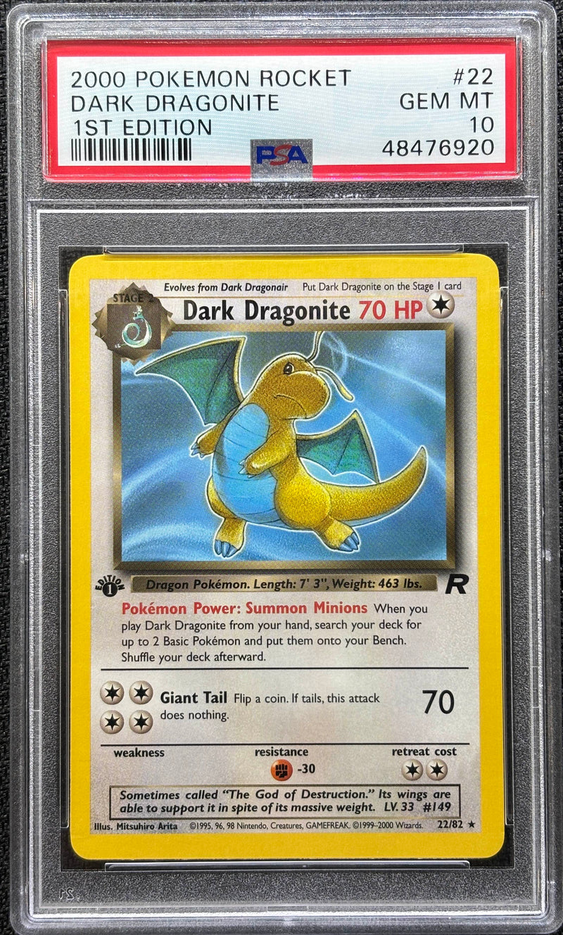 2000 POKEMON ROCKET DARK DRAGONITE 1ST EDITION