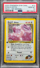 2000 POKEMON GYM CHALLENGE KOGA'S DITTO HOLO-1ST EDITION