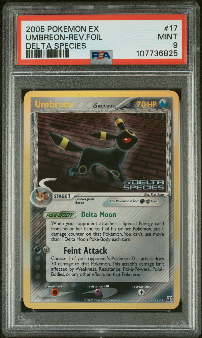 2005 POKEMON EX UMBREON-REV.FOIL DELTA SPECIES