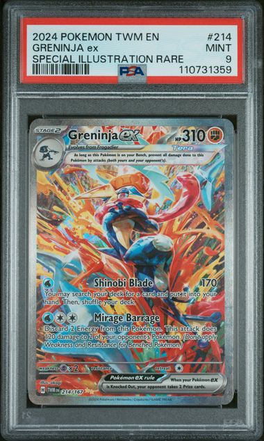 2024 POKEMON TWILIGHT MASQUERADE GRENINJA EX SPECIAL ILLUSTRATION RARE